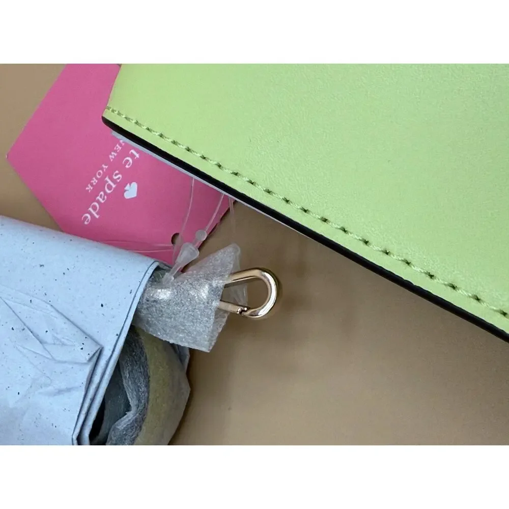 🍐 Kate Spade Kerri Crossbody Clutch Bosc Pear Smooth Leather NWT
